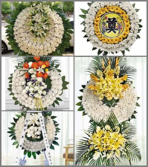 山东青岛莱西市夏格庄镇西曲格庄村花圈速递